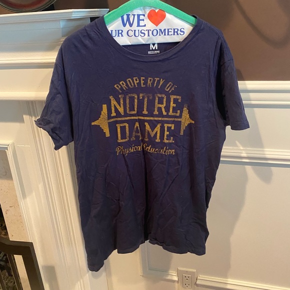 tailgate Other - UNIVERSITY of Notre Dame Physical Education Tee Size M
